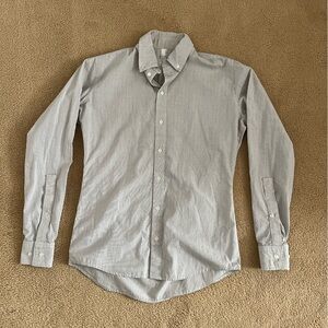 American Apparel Grid Button Down Dress Shirt